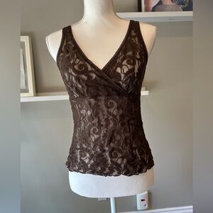 Brown Lace Camisole
